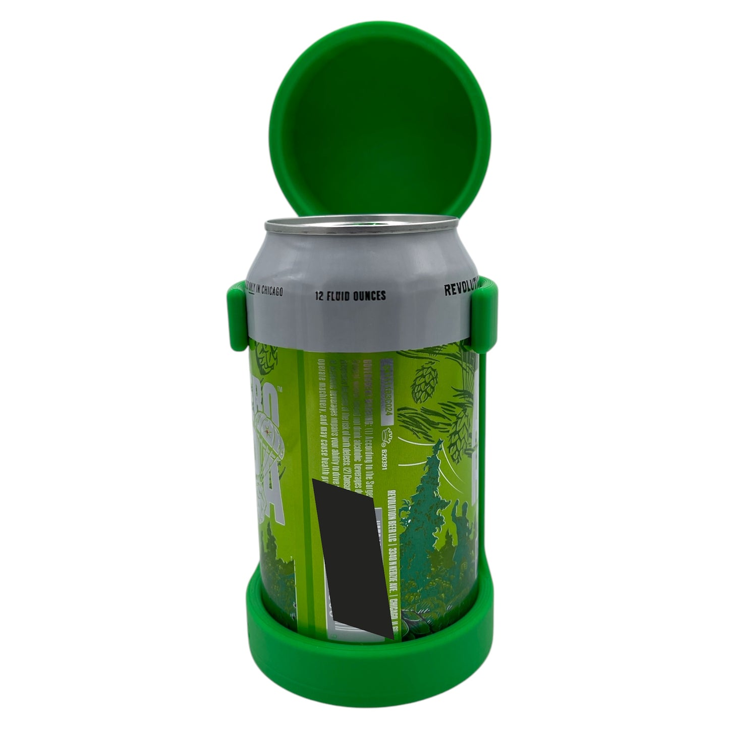 Snap Mug St. Patrick’s Day Shamrock Edition – 3D Printed Mug Handle with Liftable Lid for Aluminum Drink Cans – Drink Like a Mug, Snap-On Handle for Canned Beverages