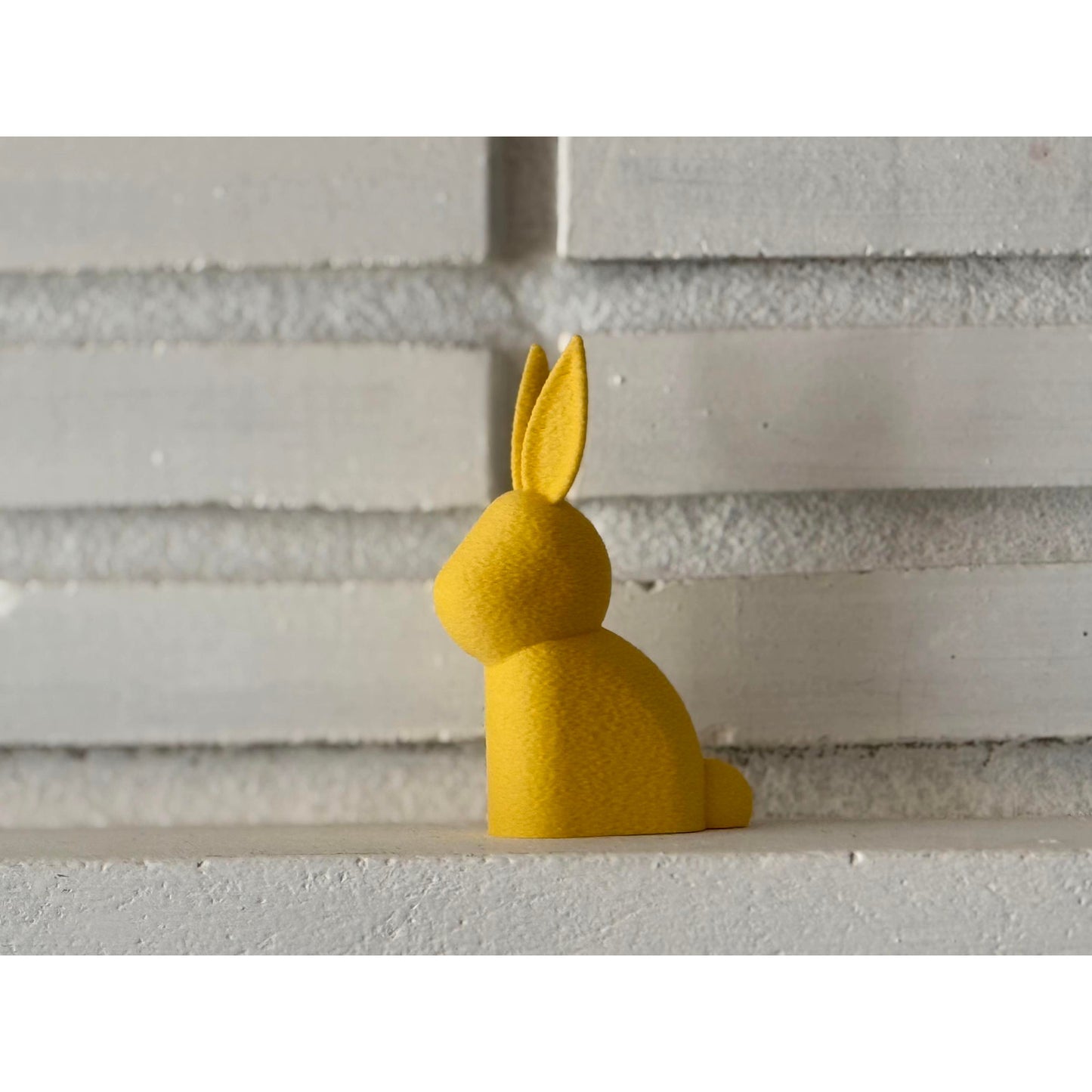 Set of 2 Modern Bunny Figurines – Minimalist Spring Decor – Choose Pastel Blue & Yellow or White & Pastel Pink - Home Easter Decorations