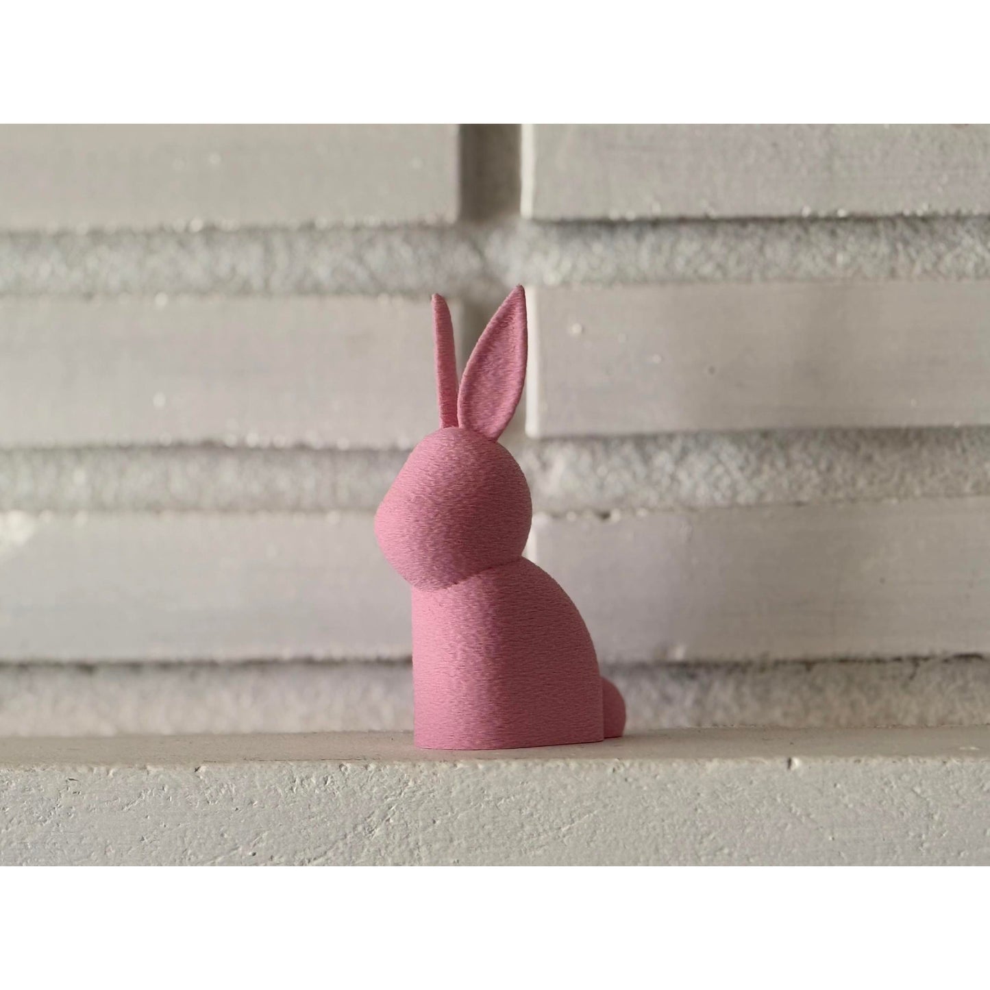 Set of 2 Modern Bunny Figurines – Minimalist Spring Decor – Choose Pastel Blue & Yellow or White & Pastel Pink - Home Easter Decorations