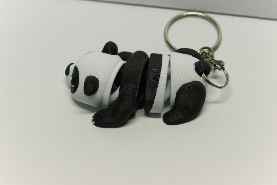 Flexible Panda Keychain – Poseable and Adorable - Great as a Fidget Keychain and Bag Charm