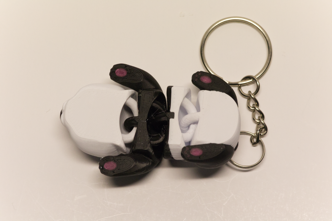 Flexible Panda Keychain – Poseable and Adorable - Great as a Fidget Keychain and Bag Charm