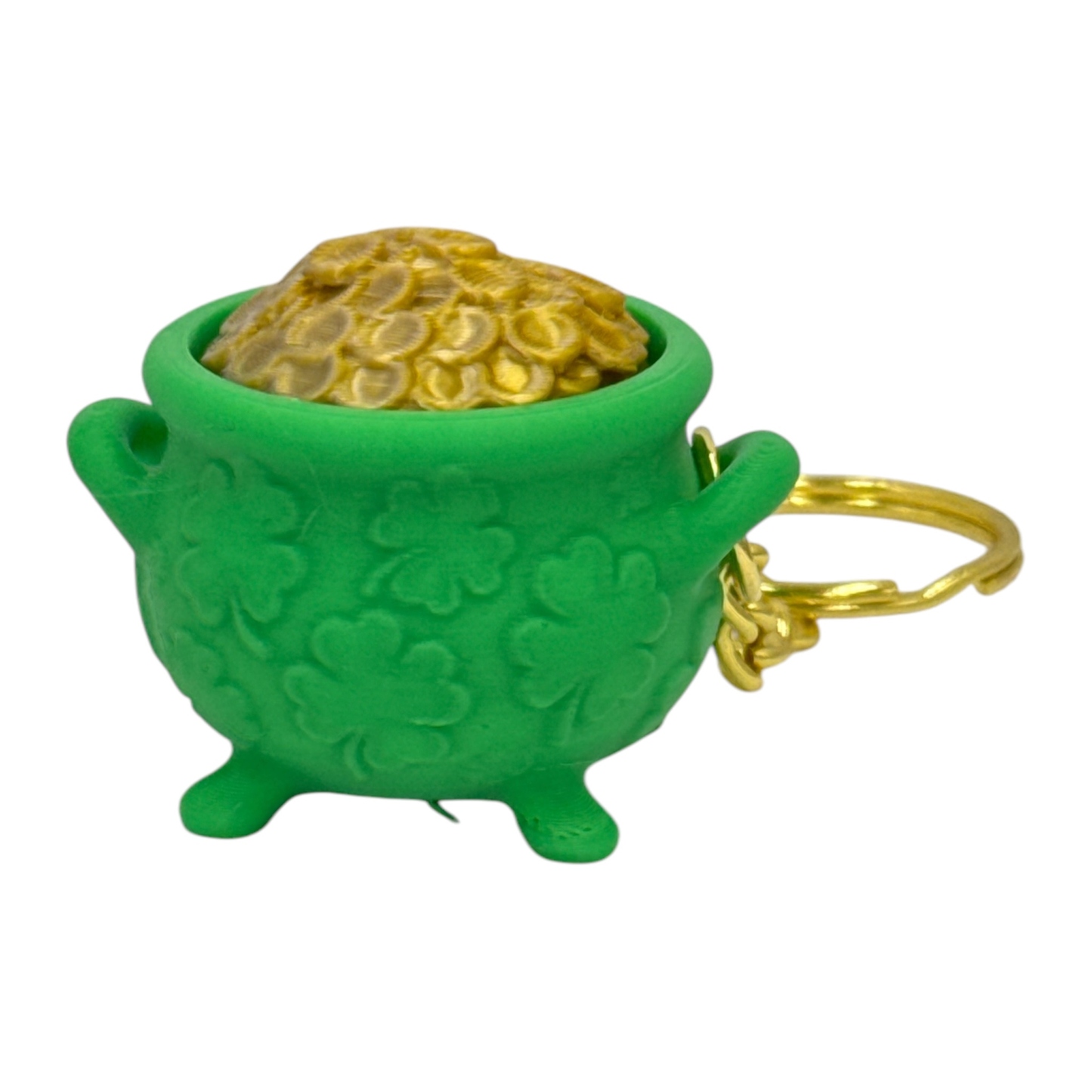 Lucky Pot of Gold Fidget Keychain – Stress Relief on the Go! - Fun Fidget Bag Charm for St. Patrick's Day