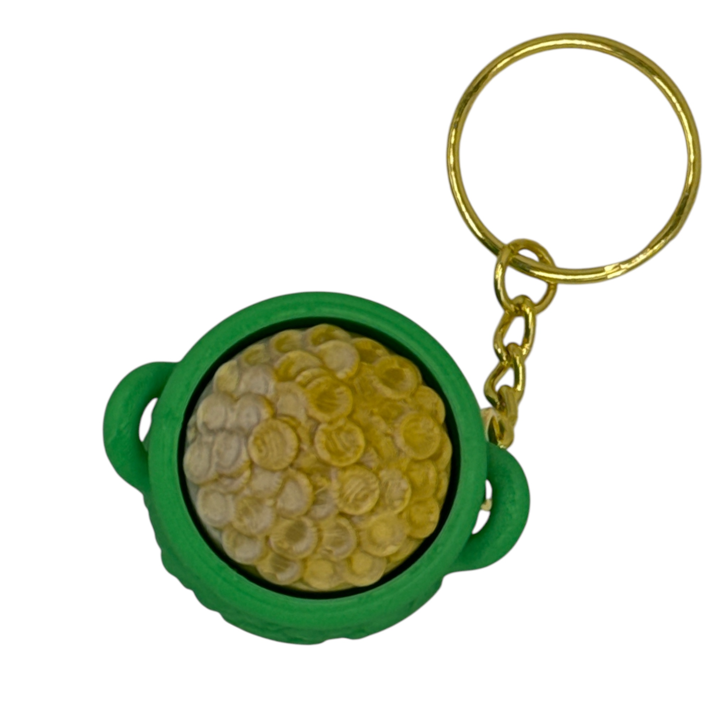 Lucky Pot of Gold Fidget Keychain – Stress Relief on the Go! - Fun Fidget Bag Charm for St. Patrick's Day